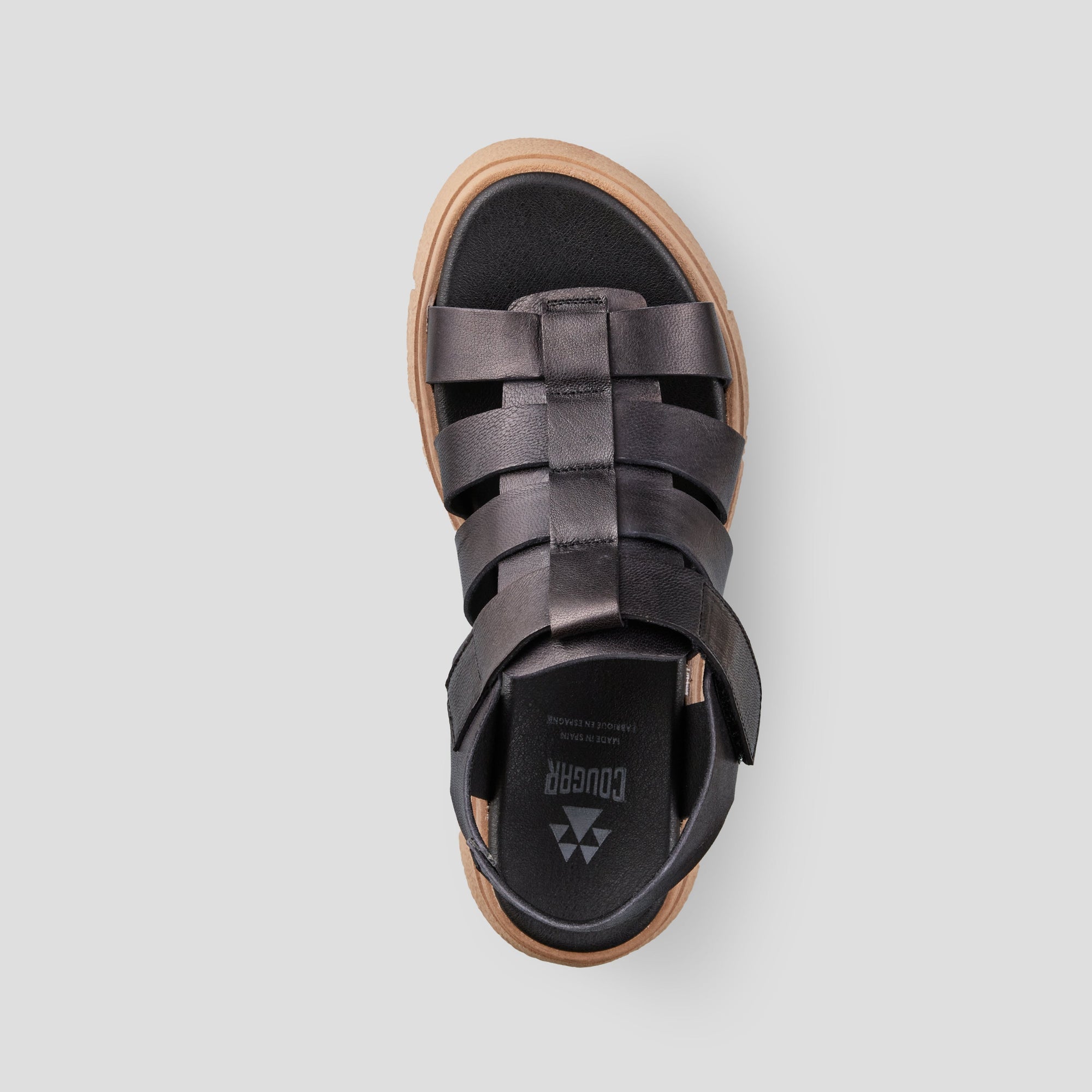 Antony Luxmotion Leather Wedge Sandal - Colour Black