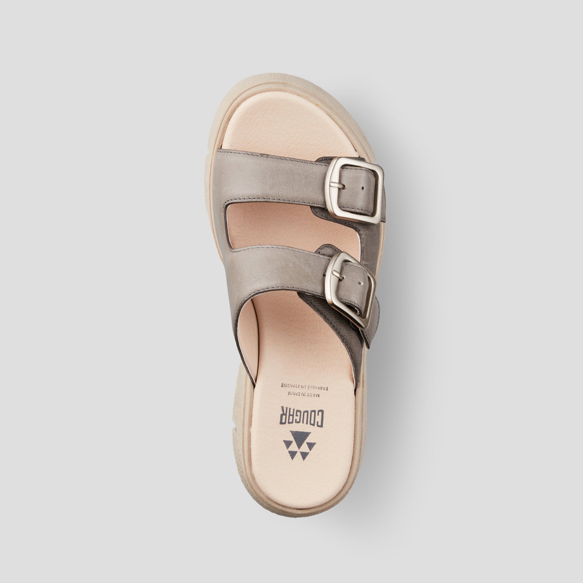 Astrid Luxmotion Leather Wedge Sandal - Colour Putty