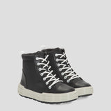 Cougar Kids BRAVE_K FRONT LACE INSIDE ZIP WINTER KID BOOTS BLACK/WHITE