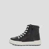 Cougar Kids BRAVE_K FRONT LACE INSIDE ZIP WINTER KID BOOTS BLACK/WHITE