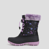 Cougar Kids CHARM_K STRETCH LACE/TOGGLE WINTER KID BOOTS BLACK