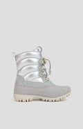 Cougar Kids CHICHI_K STRETCH LACE TOGGLE WINTER KID BOOTS SILVER