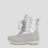 Cougar Kids CHICHI_K STRETCH LACE TOGGLE WINTER KID BOOTS SILVER