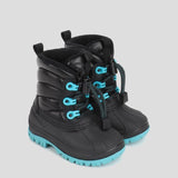 Cougar Kids CHICHI_T STRETCH LACE TOGGLE WINTER KID BOOTS BLACK