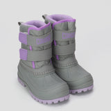 COUGAR KIDS SUNTORY K VELCRO WINTER KID BOOTS GREY/PURPLE