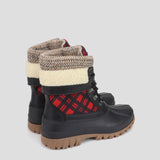 Cougar Women CREEK FRONT LACE WINTER BOOTS RED PLAID