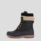Cougar Women CREEKQUILT FRONT LACE WINTER BOOTS BLACK