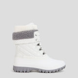 Cougar Women CREEKQUILT FRONT LACE WINTER BOOTS WHITE