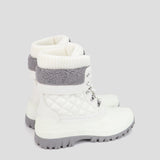 Cougar Women CREEKQUILT FRONT LACE WINTER BOOTS WHITE
