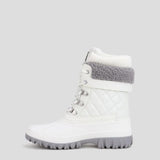 Cougar Women CREEKQUILT FRONT LACE WINTER BOOTS WHITE