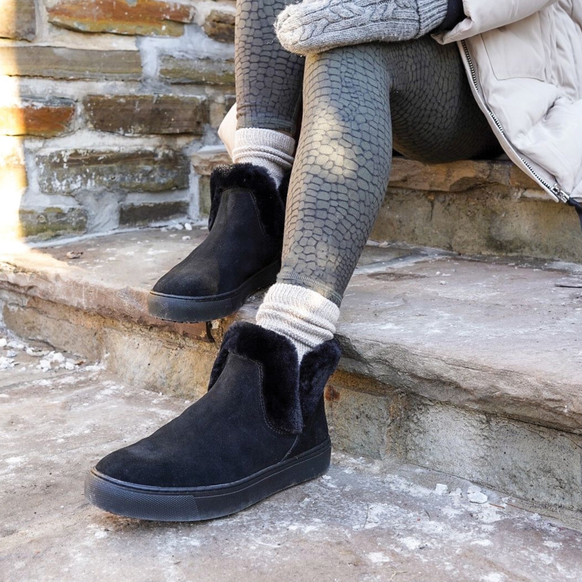 Duffy Suede Waterproof Winter Women's Sneaker | Cougar Shoes Canada