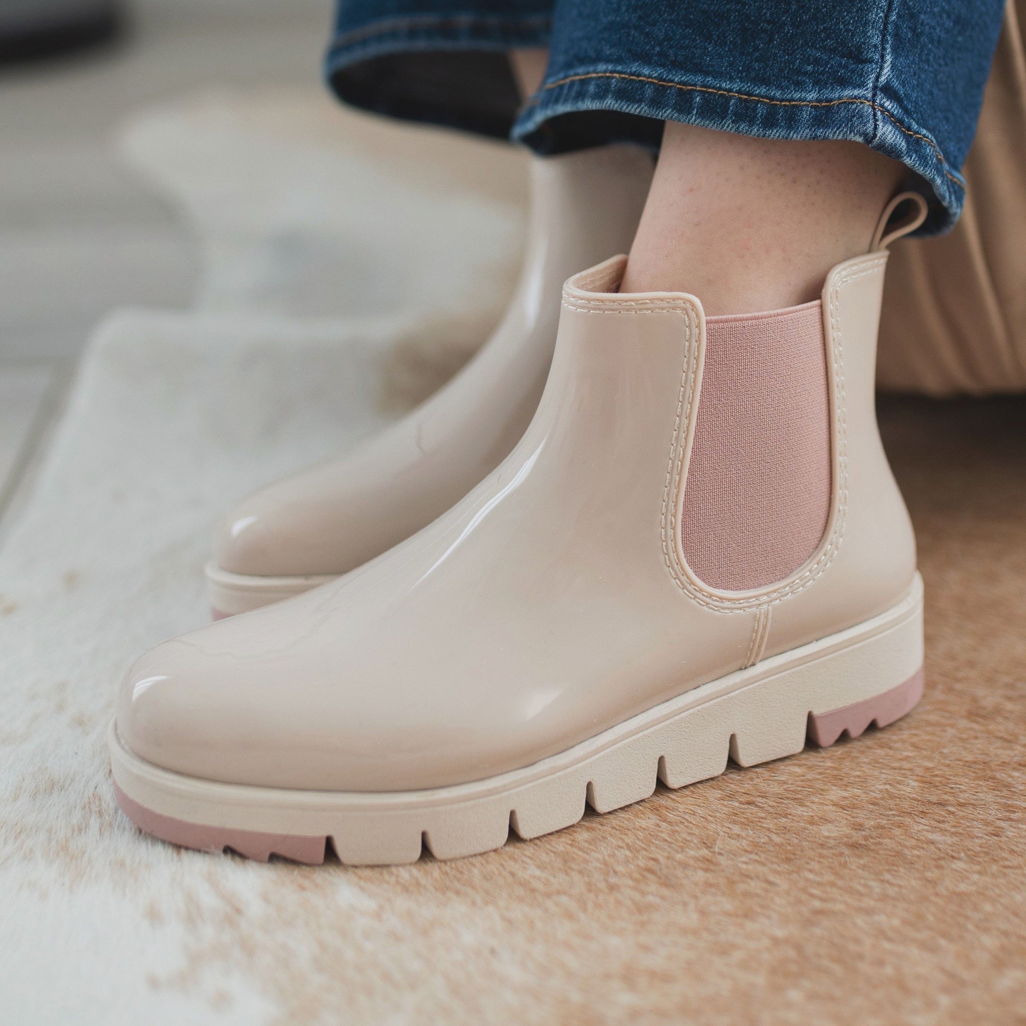 Firenze2 Chelsea Rain Boot - Last Chance - Color Rose