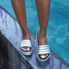 Pool Party Molded EVA Water-Friendly Slide - Colour Silver Metallic
