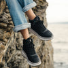 Savant Luxmotion Nylon and Leather Waterproof Sneaker - Colour Black