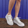 Sayah Luxmotion Canvas and Leather Waterproof Sneaker - Colour Chalk