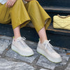 Sayah - Sneaker Luxmotion étanche en nylon et suède - Colour Oyster-Taupe