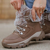 Union Leather and Suede Waterproof Winter Boot with PrimaLoft® and soles by Michelin - Colour Almond