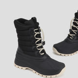 Cougar Women FAXE STRETCH LACE TOGGLE WINTER BOOTS BLACK