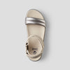 Nolo Leather Water-Repellent Sandal - Last Chance - Colour Metallic-Silver-Taupe