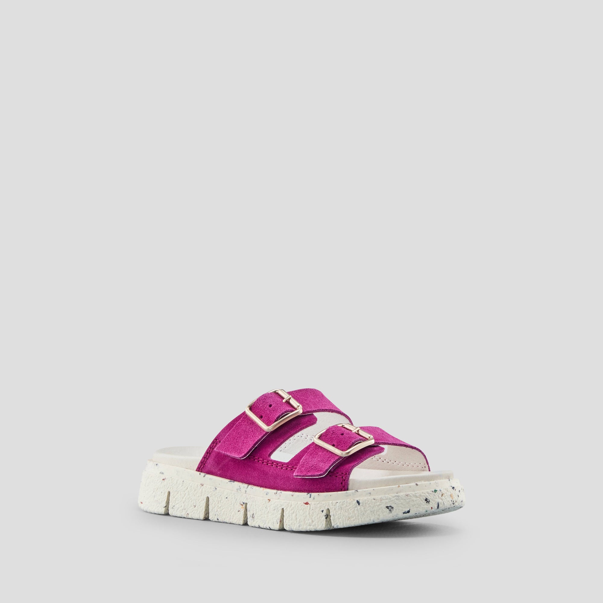 Piera Luxmotion Suede Sandal - Colour Fuchsia