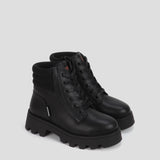 Cougar Kids SASHA_K FRONT LACE INSIDE ZIP WINTER KID BOOTS BLACK
