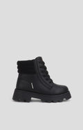 Cougar Kids SASHA_K FRONT LACE INSIDE ZIP WINTER KID BOOTS BLACK