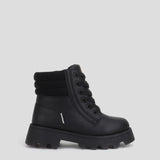 Cougar Kids SASHA_K FRONT LACE INSIDE ZIP WINTER KID BOOTS BLACK