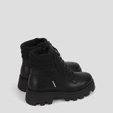 Cougar Kids SASHA_K FRONT LACE INSIDE ZIP WINTER KID BOOTS BLACK