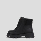 Cougar Kids SASHA_K FRONT LACE INSIDE ZIP WINTER KID BOOTS BLACK