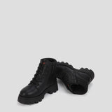 Cougar Kids SASHA_K FRONT LACE INSIDE ZIP WINTER KID BOOTS BLACK