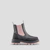Shani K Synthetic Leather Waterproof Boot (Youth+) - Colour Black-Dusty Pink