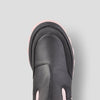 Shani K Synthetic Leather Waterproof Boot (Youth) - Colour Black-Dusty Pink