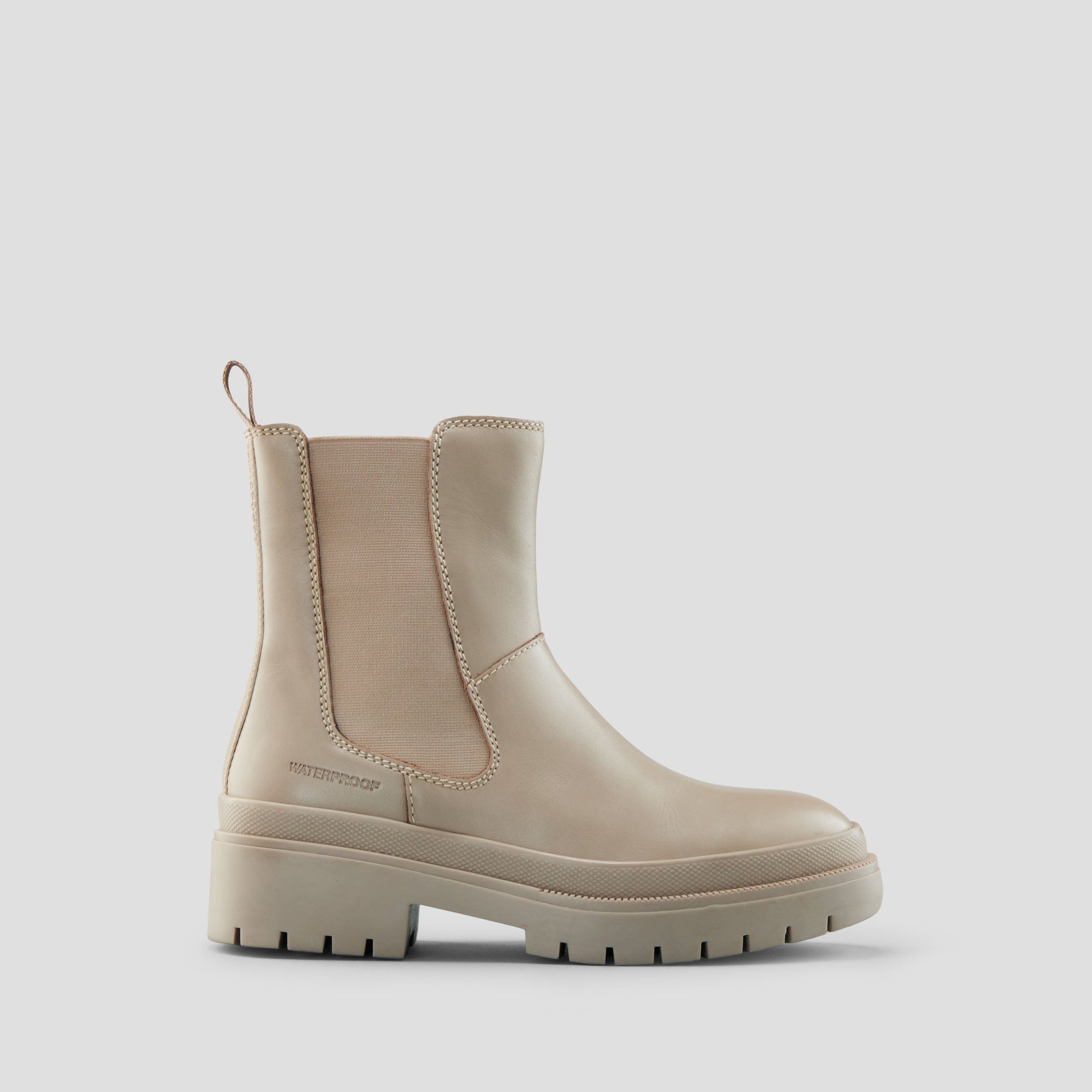 Swinton Leather Waterproof Boot - Color Cream