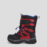 Cougar Kids TANGO_K STRETCH LACE TOGGLE VELCRO WINTER KID BOOTS BLACK/RED