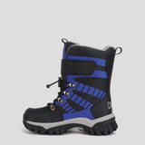 Cougar Kids TANGO_T STRETCH LACE TOGGLE VELCRO WINTER KID BOOTS BLACK/BLUE