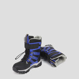 Cougar Kids TANGO_T STRETCH LACE TOGGLE VELCRO WINTER KID BOOTS BLACK/BLUE