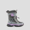 Toasty Nylon Waterproof Winter Boot (Youth) - Colour Pewter-Lilac