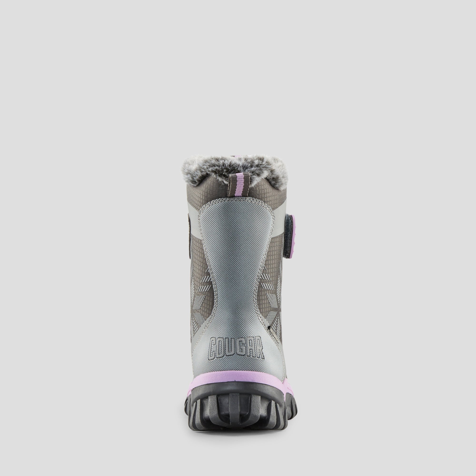Toasty Nylon Waterproof Winter Boot (Youth+) - Colour Pewter-Lilac