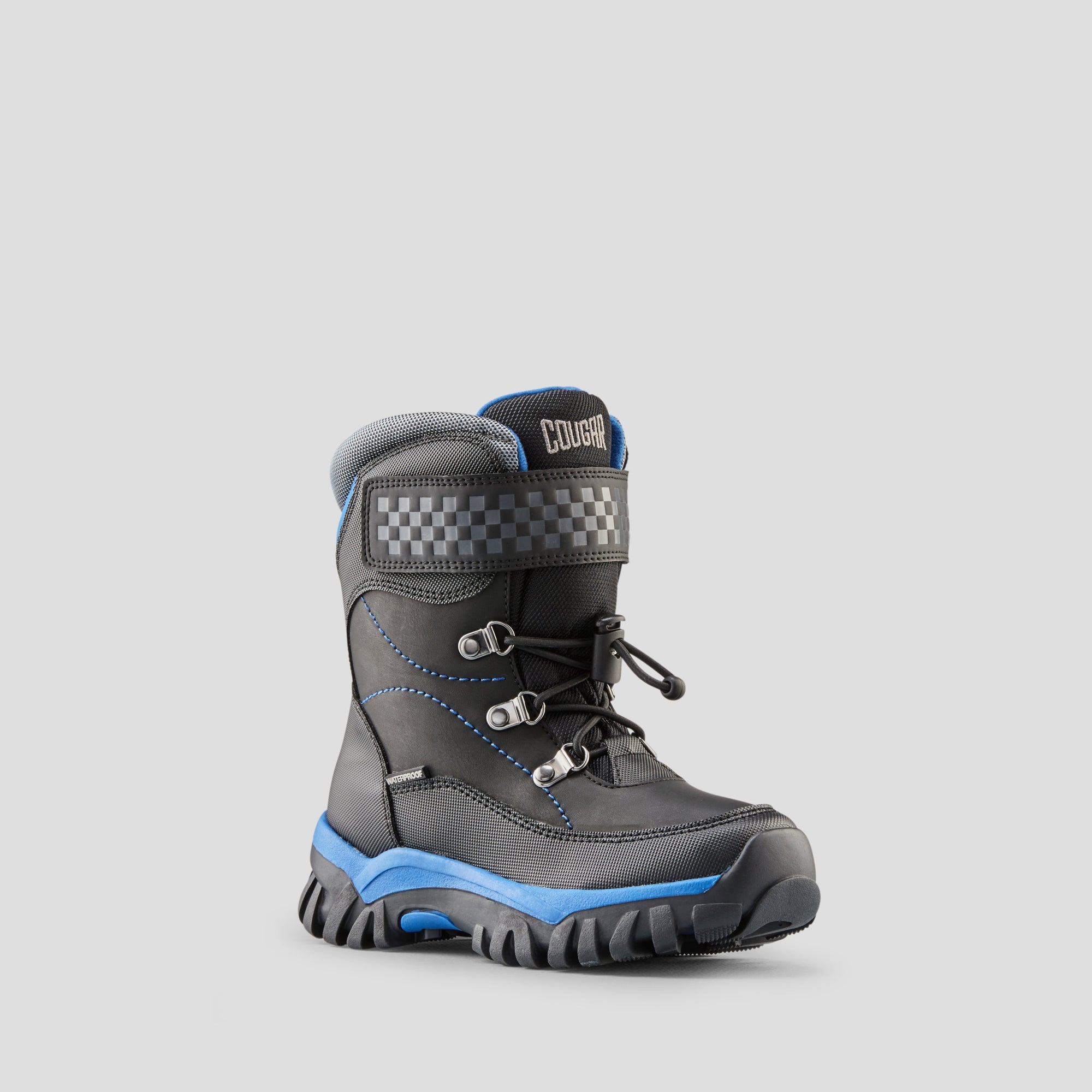 Triumph Nylon Waterproof Winter Boot (Youth+) - Colour Black-Blue