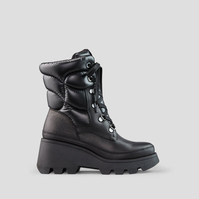 Verona Nylon and Leather Wedge Waterproof Boot with PrimaLoft®