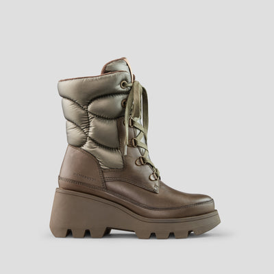 Verona Nylon and Leather Wedge Waterproof Boot with PrimaLoft®