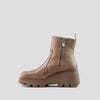 Villa Leather Wedge Waterproof Boot with PrimaLoft® - Colour Almond