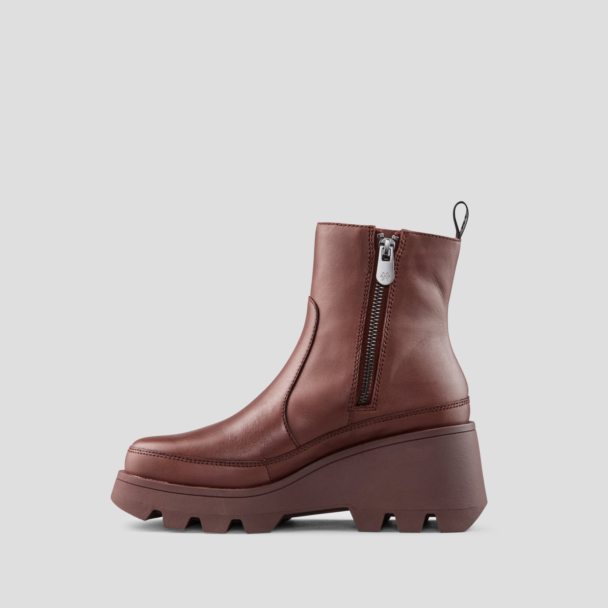 Villa Leather Wedge Waterproof Boot with PrimaLoft® - Colour Chianti