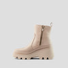 Villa Leather Wedge Waterproof Boot with PrimaLoft® - Colour Cream