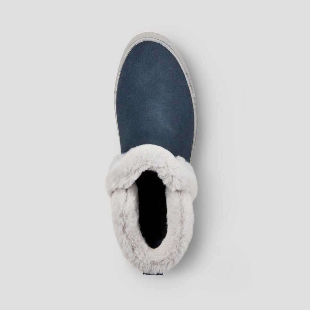 Duffy Suede Waterproof Winter Sneaker - Colour Slate Blue