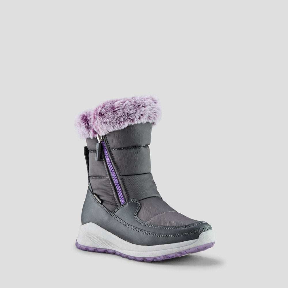Starla Nylon Waterproof Winter Boot (Youth) - Colour Grey