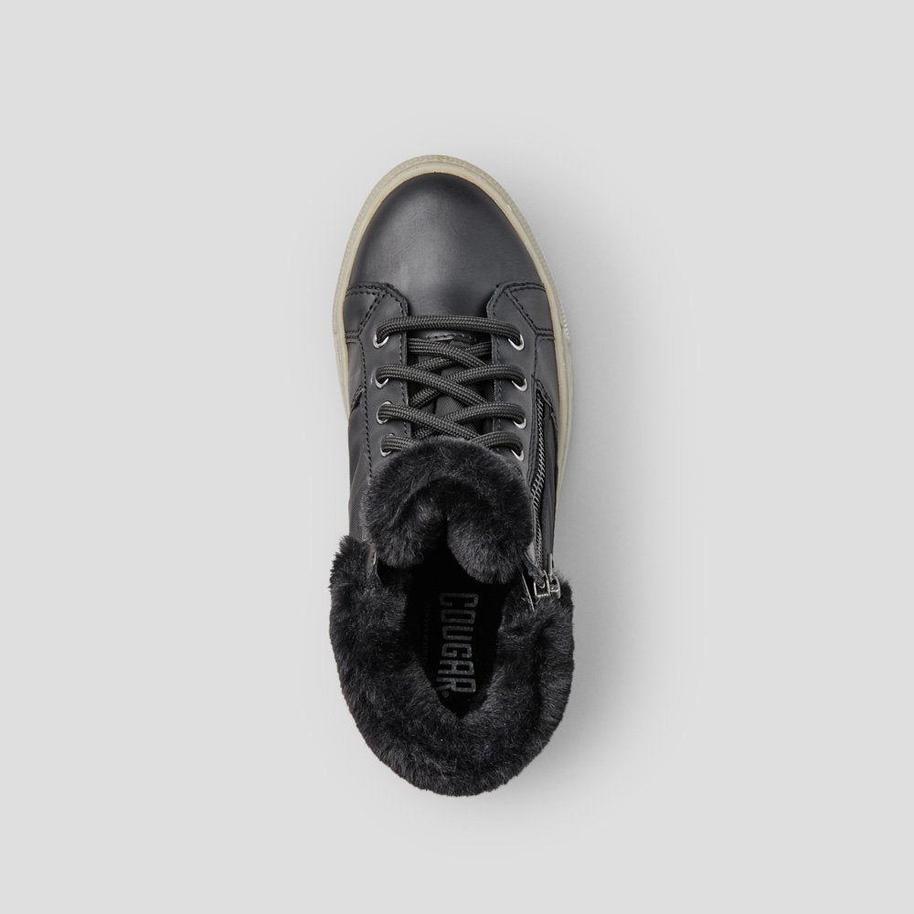Dublin-G Nylon Waterproof Winter Sneaker (Youth+) - Colour Black-Grey
