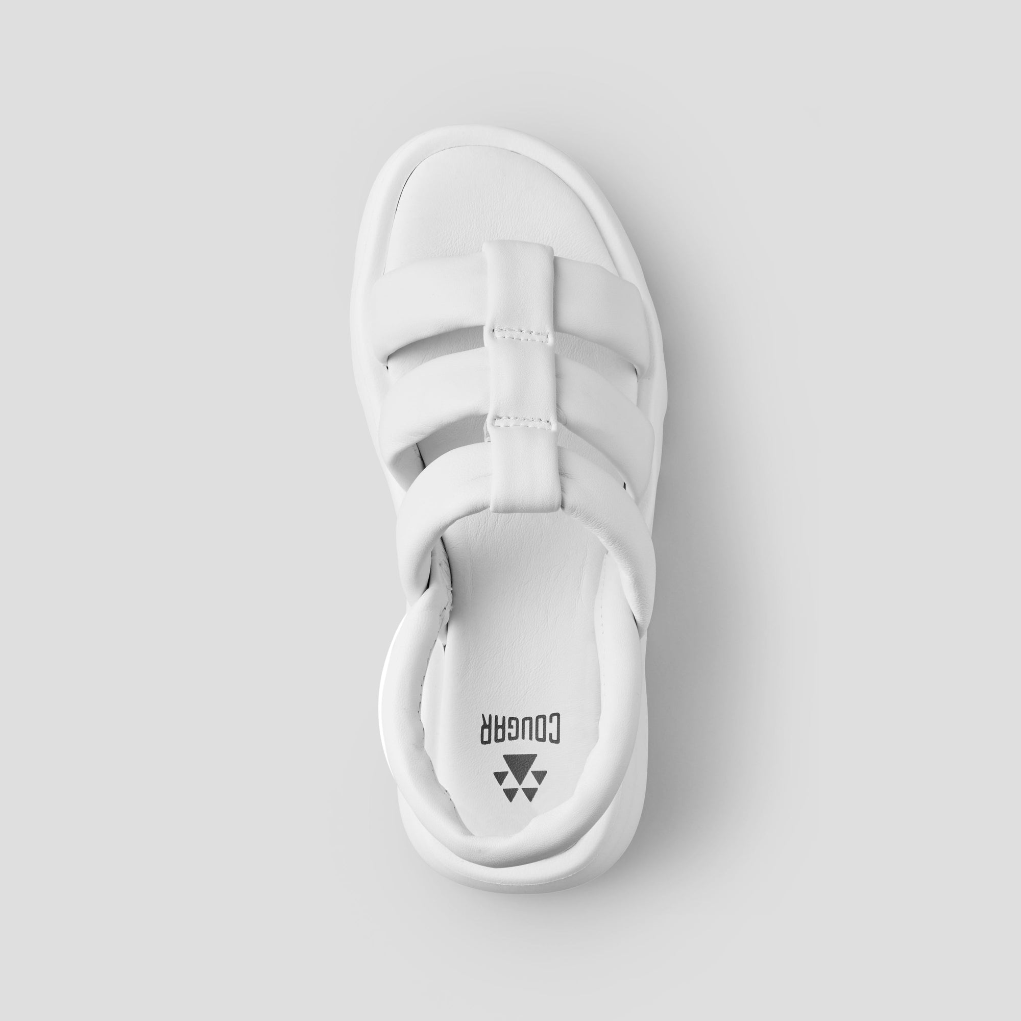 Juliana Leather Water-Repellent Sandal - Colour White