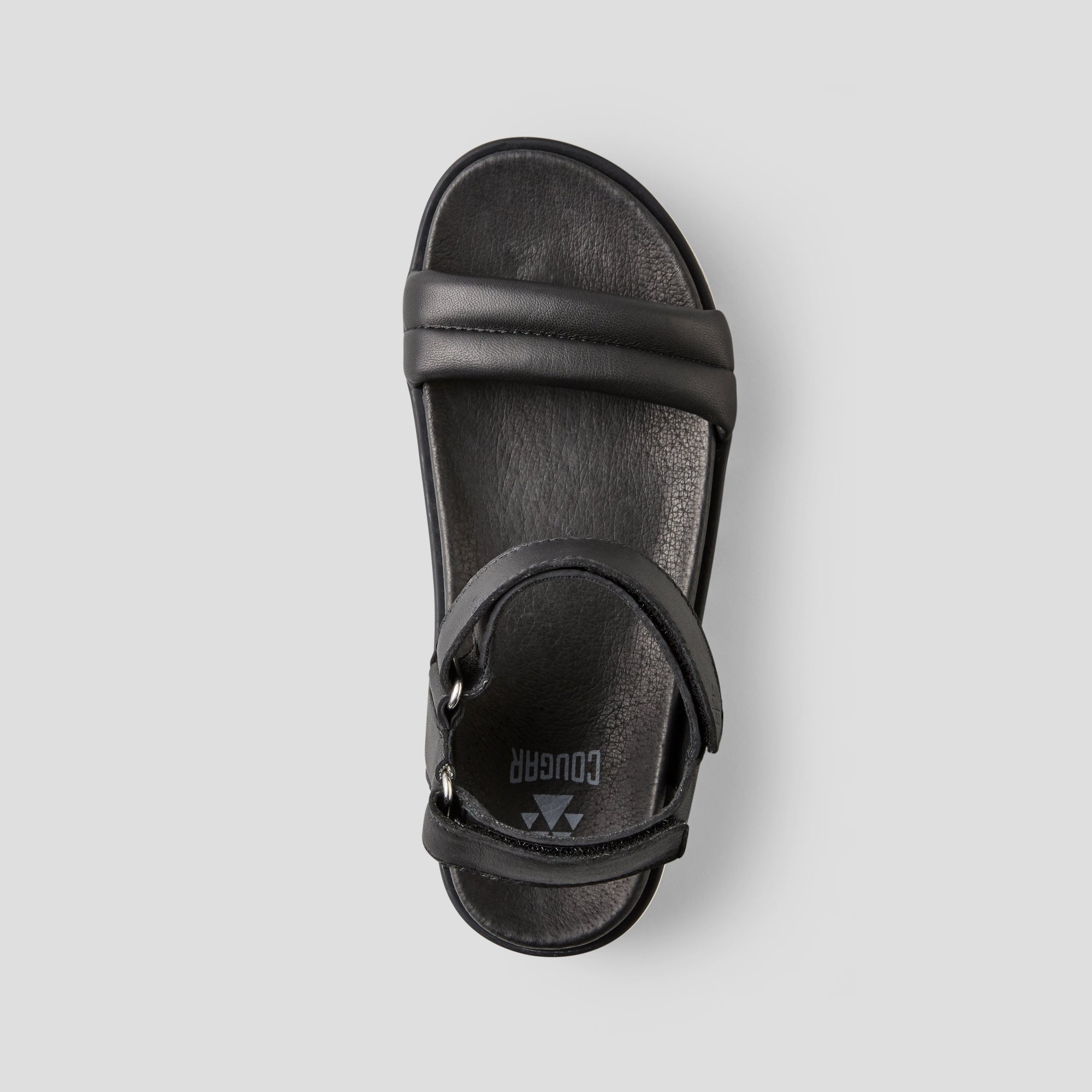 Nolo Leather Water-Repellent Sandal - Colour Black-White