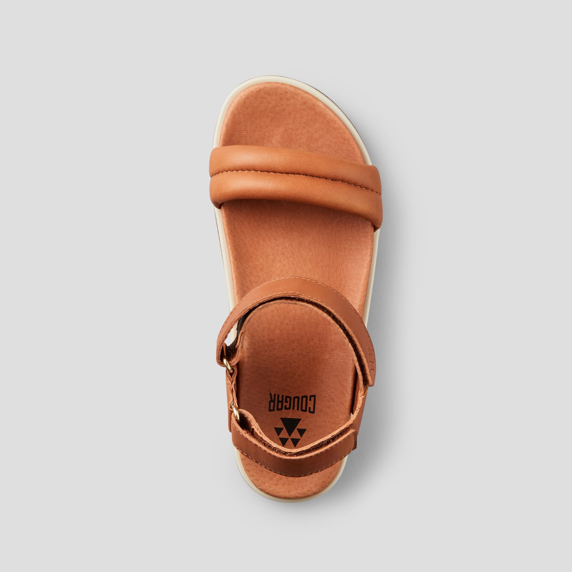 Nolo Leather Water-Repellent Sandal - Colour Cognac